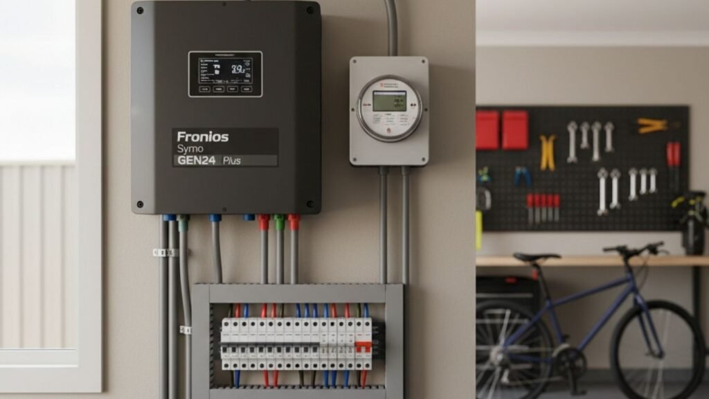 Canberra home solar system with inverter and smart energy meter
