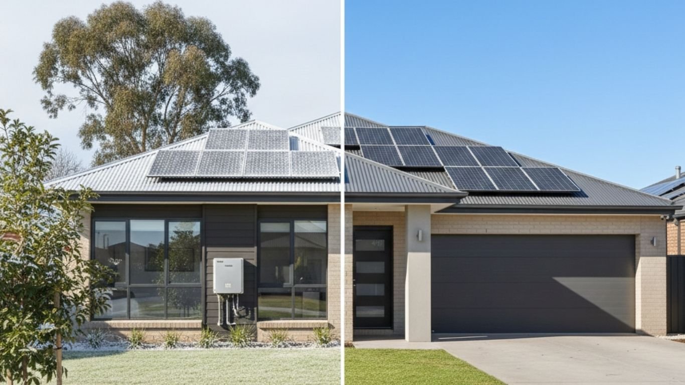 Solar panels performing efficiently during Canberra winter and summer conditions