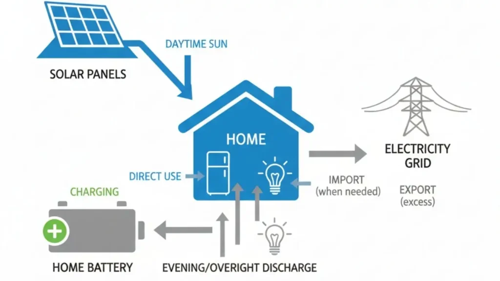 How solar battery storage works in a Canberra home