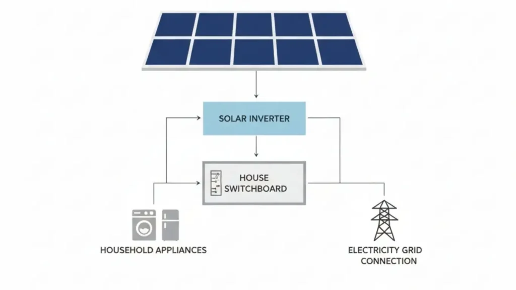 Solar panel installation on a tiled roof common in Canberra homes